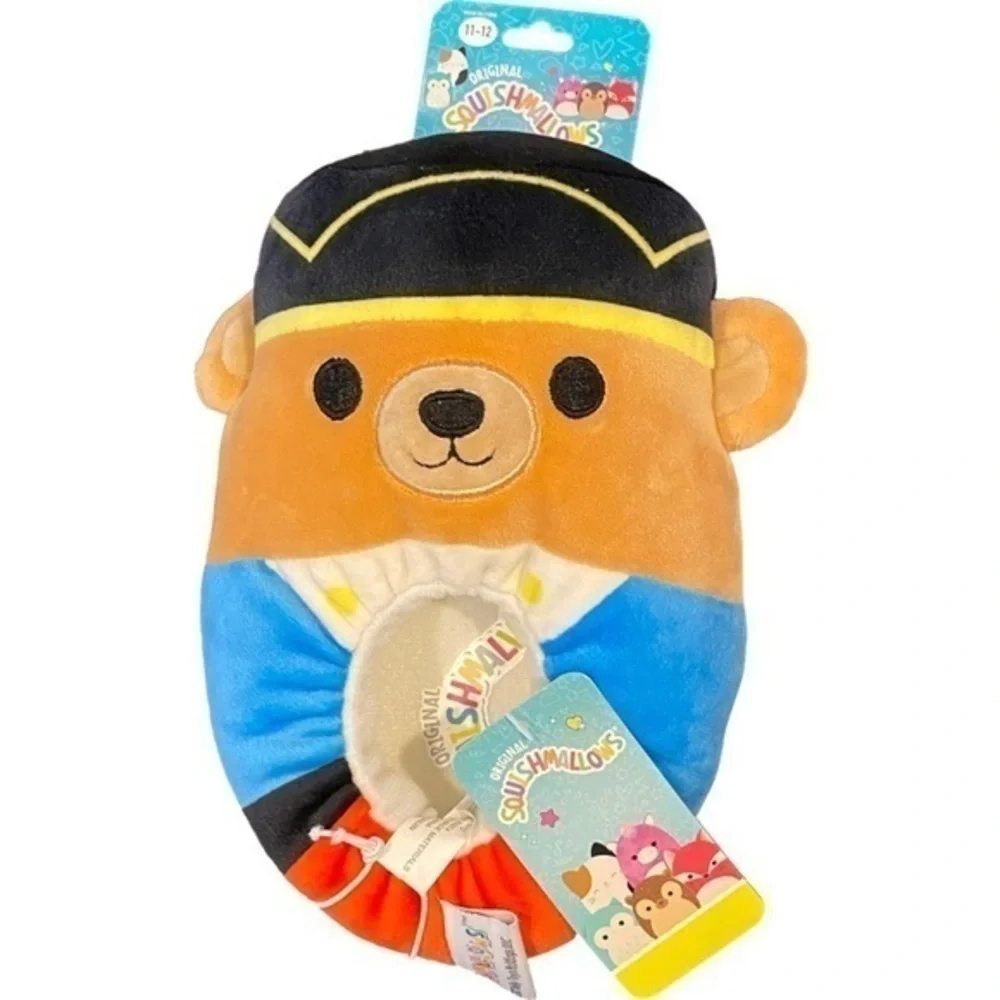 New Little Kid 11 - 12 Squishmallow Nutcracker Slippers Bear Christmas Gift